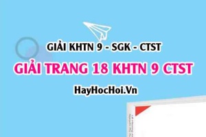 Giải KHTN 9 trang 18 Chân trời sáng tạo SGK